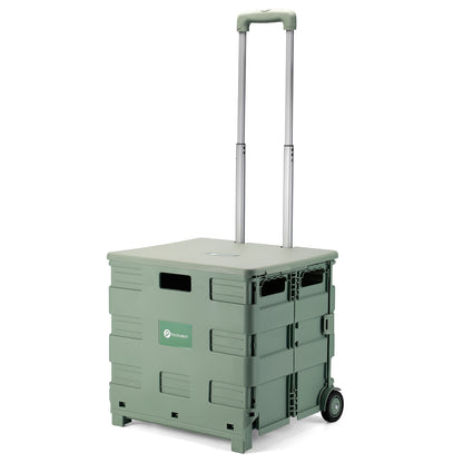 Packaway Boodschappentrolley krat XL 50L groen - incl. deksel