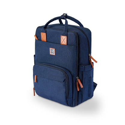 Original slijtvaste luiertas blauw - Verzorgingstas - incl. buggymontage en verschoningsmat