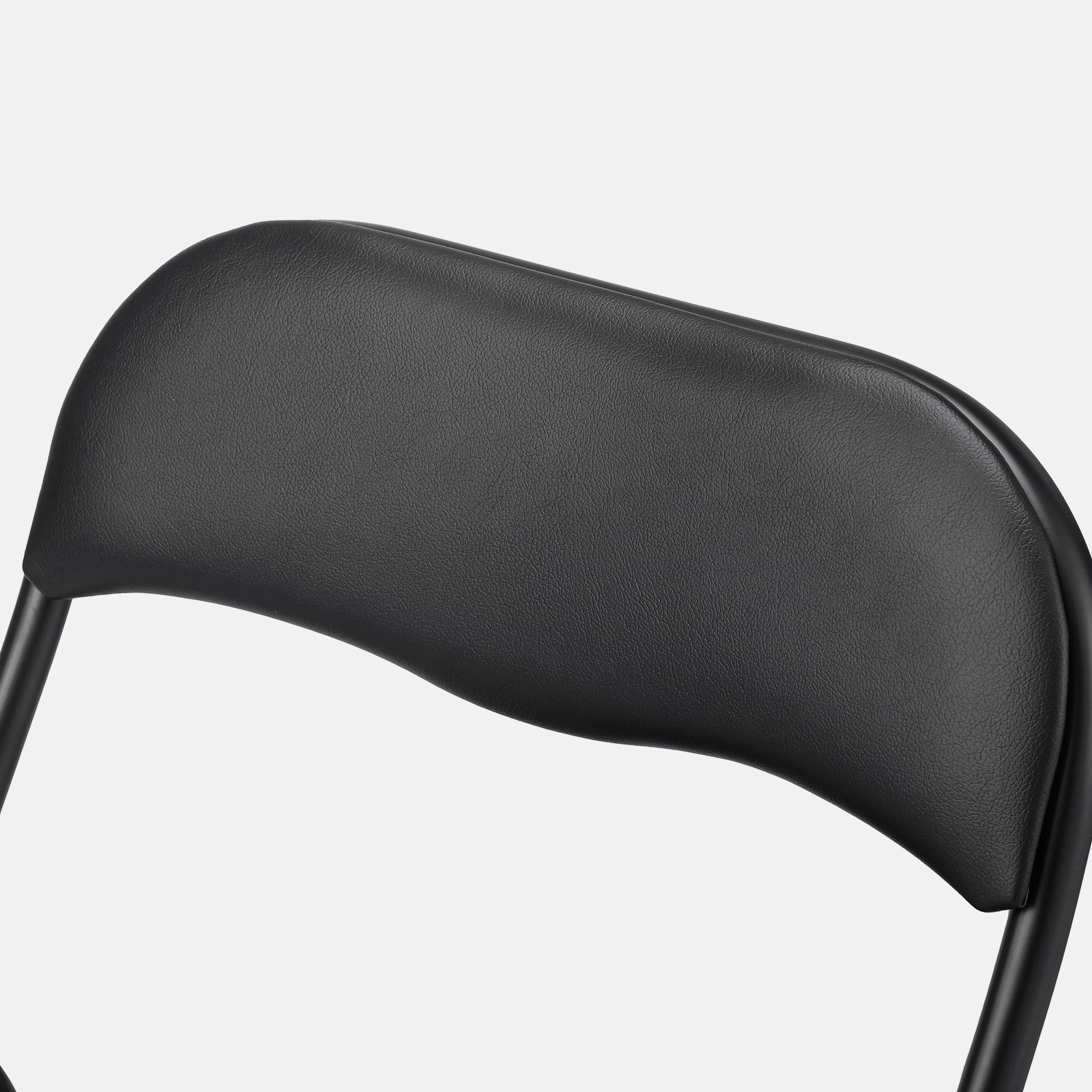 Bardi 2-delige Klapstoelen set PVC zwart - 100 kg draagvermogen