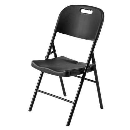 Bardi 8 Piece Folding Chair Set – Heavy Quality Folding Chair Set, Weather Resistant 47 x 54 x 87 cm. – Black
