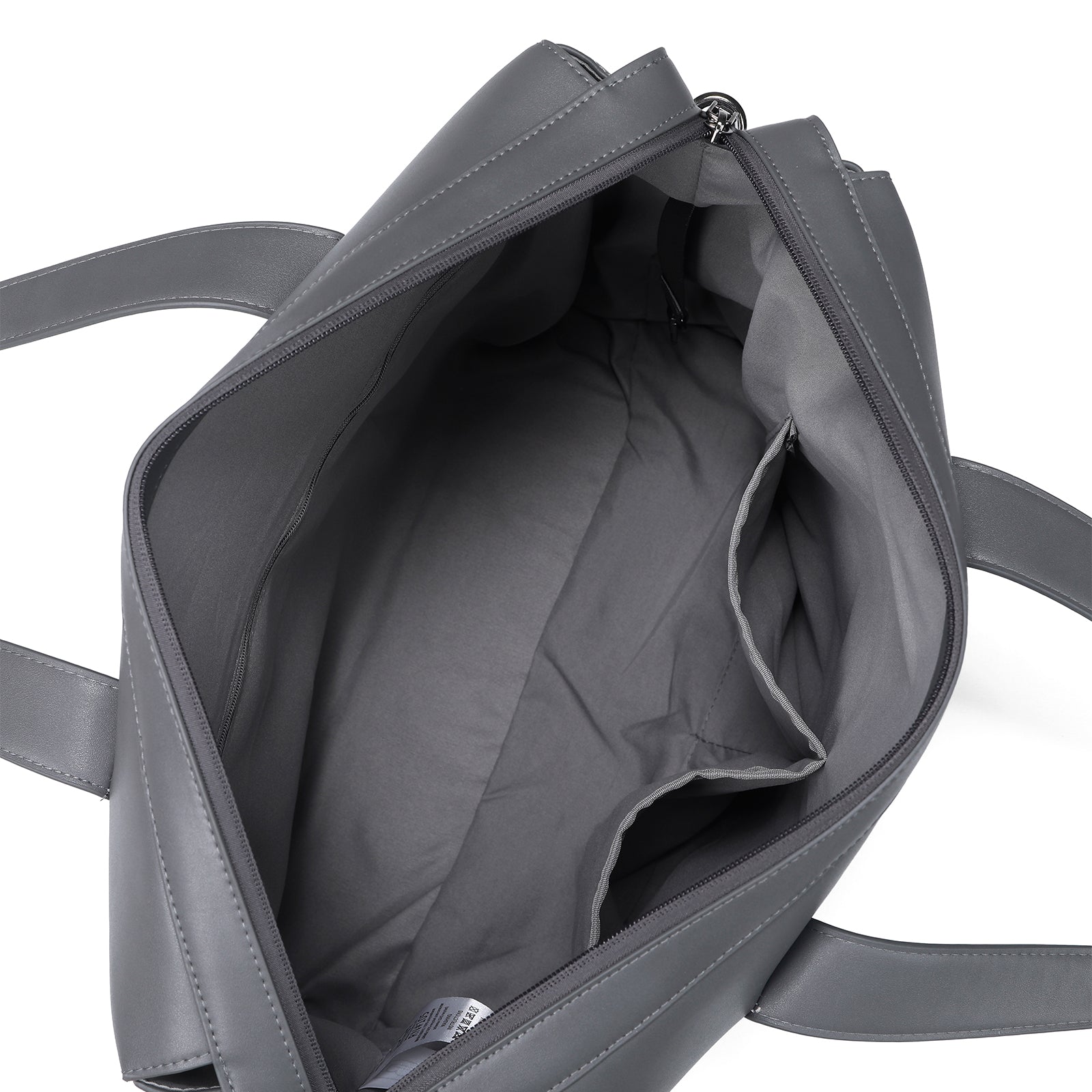 Venezia weekend bag grey - shoulder bag - travel bag - hand luggage - hard-wearing - incl. hanging hooks - PU leather