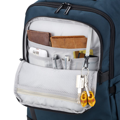 Brisby Rugzak Pro 2 – Laptoprugzak tot 15,7 inch voor Werk, School en Reizen – Waterafstotend – Met Tabletvak, Antidiefstalvak en Trolleysleeve – Blauw
