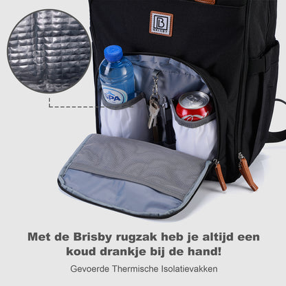 Unisex LTO rugtas zwart - Waterafstotend - laptopvak - geschikt als handbagage - levenslange garantie