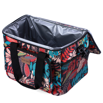 Koeltas 15L jungle - lunchtas - 4-laags geïsoleerd - opvouwbaar - incl. 2 gratis koelelementen en draagband