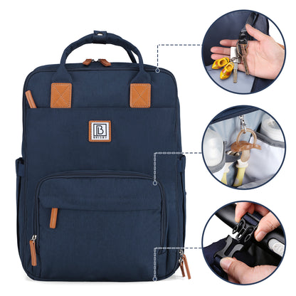 Brisby Luiertas original blauw - incl. buggymontage en verschoningsmat