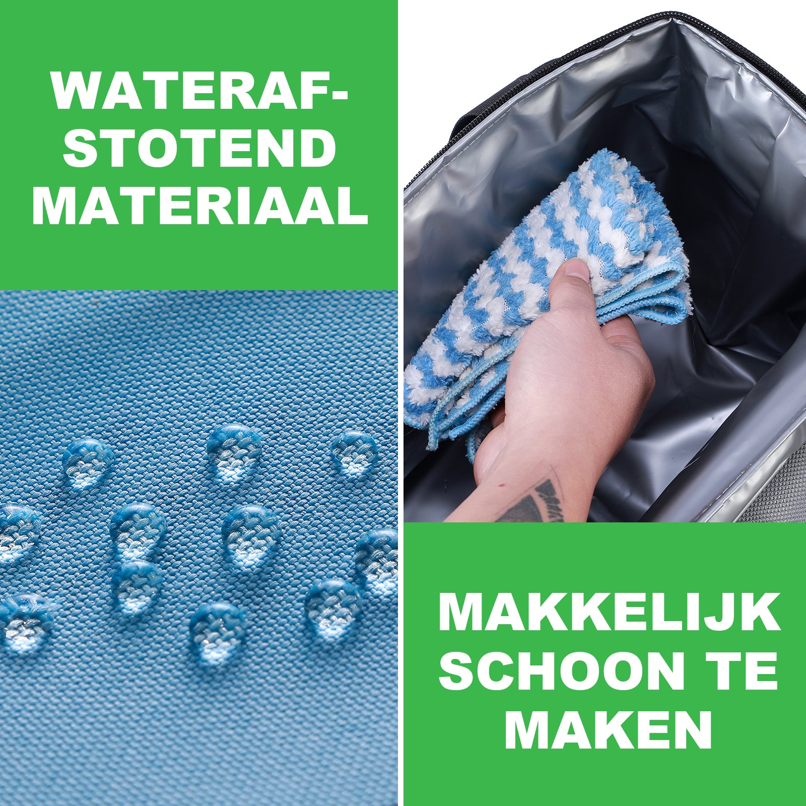 Koeltas 15L blauw - Lunchtas - 4-laags geïsoleerd - incl. 2 gratis koelelementen en schouderriem