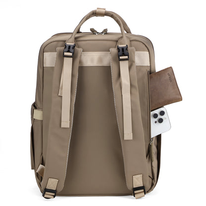 Brisby slijtvaste Luiertas – verzorgingstas – met buggymontage - Natural Greige