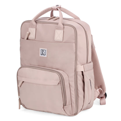 Brisby slijtvaste Luiertas – verzorgingstas – met buggymontage - Muted Rose
