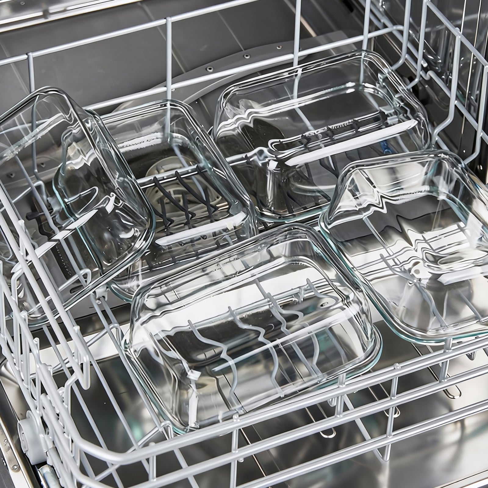 BARDI 5 Delige Glazen Meal Prep Bakjes Inclusief 10 Stuks Wonderspons - Glazen Vershoudbakjes - Glazen Opbergbakken - Diepvriesbakken - Luchtdicht - BPA Vrij - 1060ML - Glas - Zwarte Clips