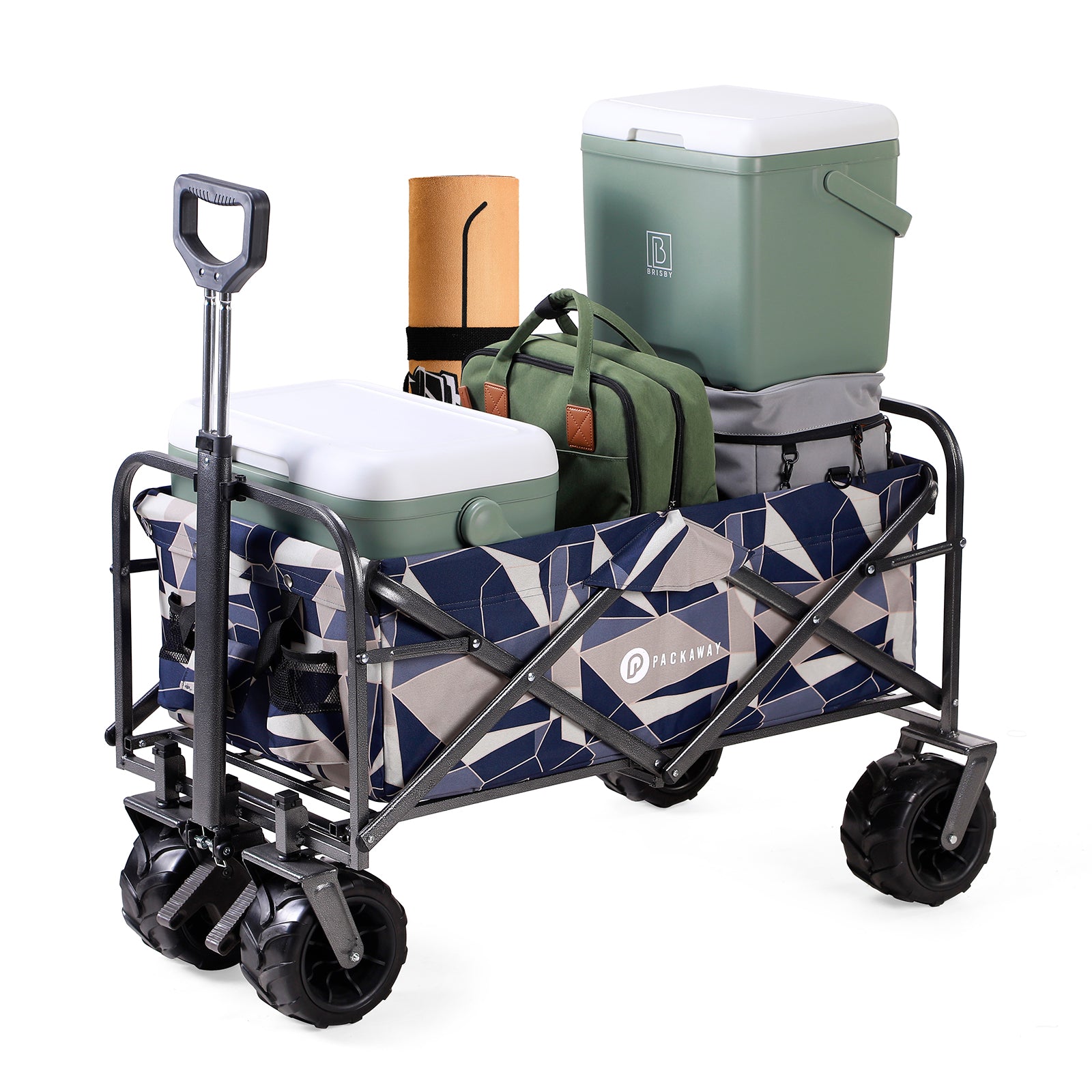 Packaway Bolderkar XL 80kg abstract pastel - opvouwbaar - heavy duty - wasbaar