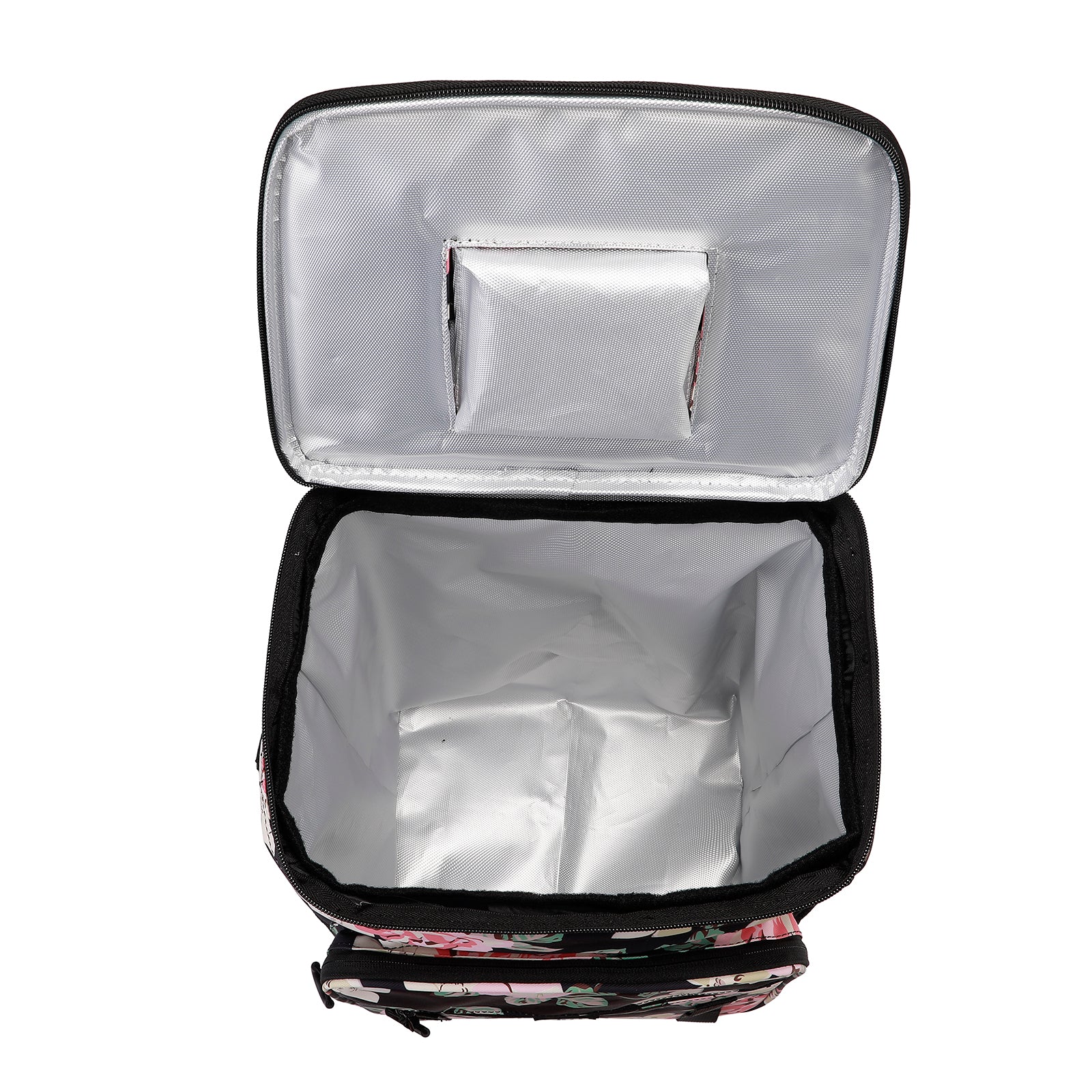 Brisby Boodschappentrolley 32L dark flower - incl. koelvak, koelelementen