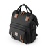 Stayopen luiertas zwart - Verzorgingstas - stay-open frame - USB oplaadfunctie - incl. buggymontage en verschoonmat