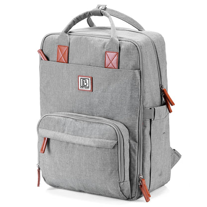Brisby Rugtas unisex LTO lichtgrijs - waterafstotend - laptopvak - handbagage