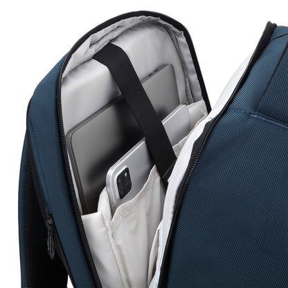 Brisby Rugzak Pro 2 – Laptoprugzak tot 15,7 inch voor Werk, School en Reizen – Waterafstotend – Met Tabletvak, Antidiefstalvak en Trolleysleeve – Blauw