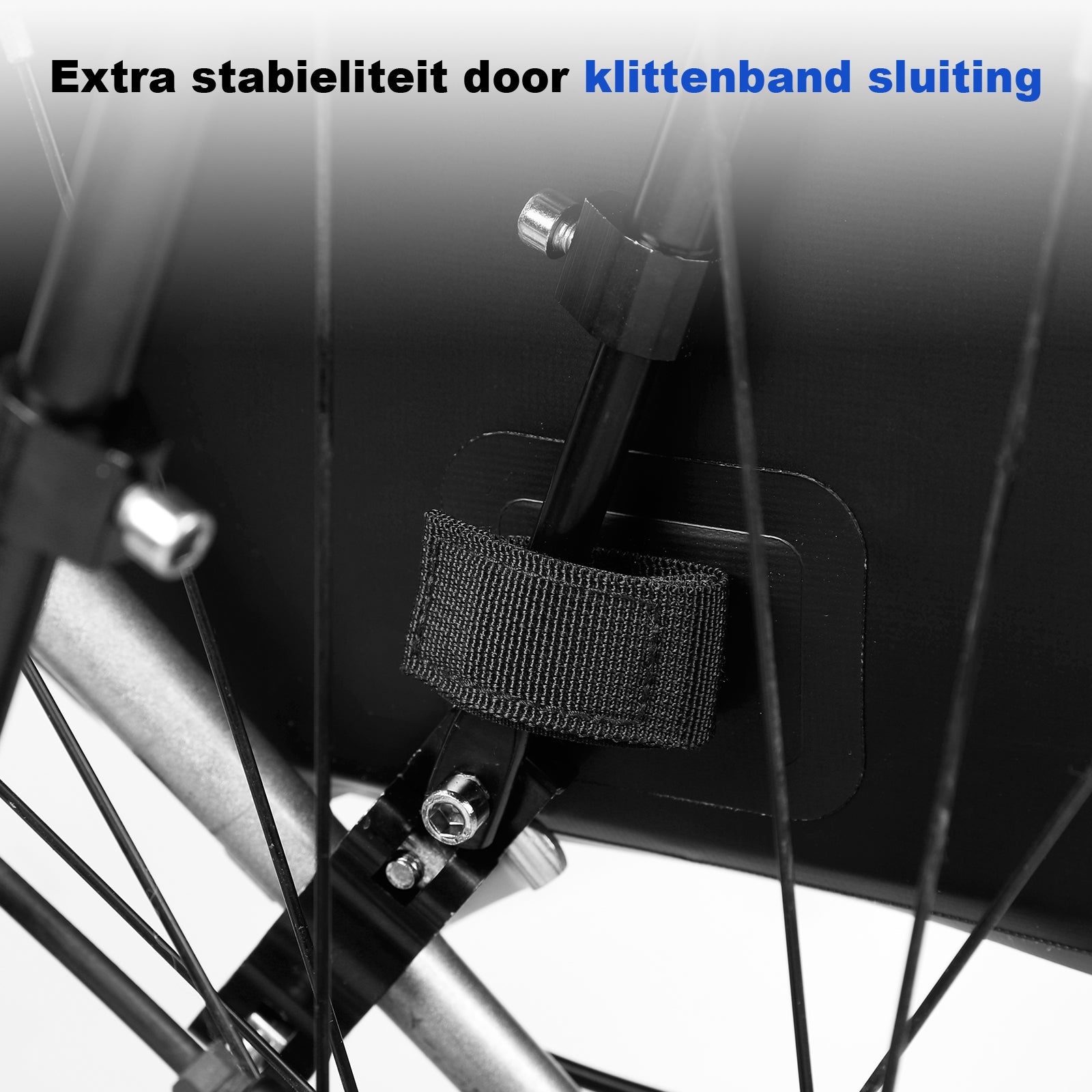 3 in 1 waterdichte rolltop fietstas set 40-52L zwart - hoge zichtbaarheid - fietstas - rugtas - schoudertas