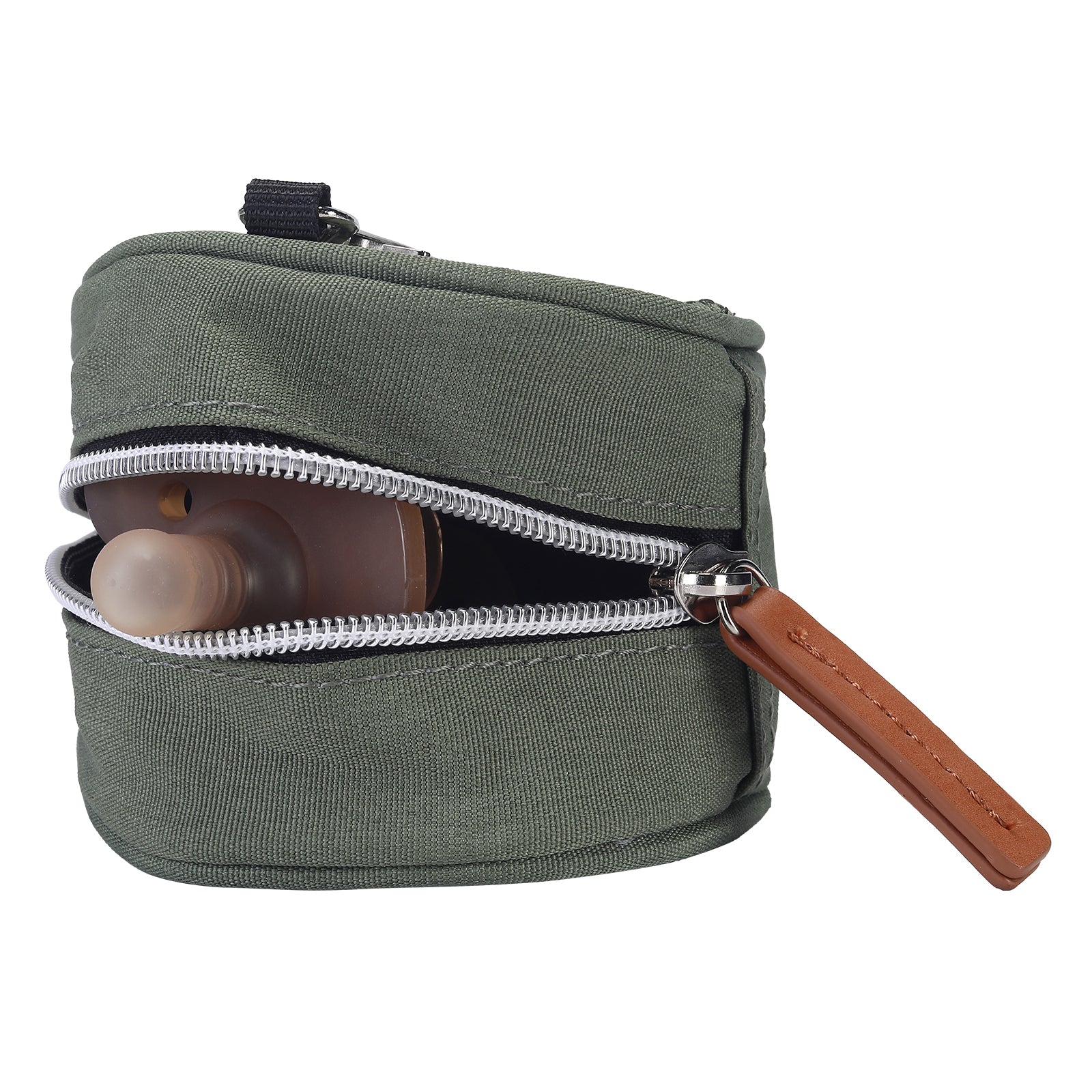 Brisby Luiertas duffel groen - incl. verschoonmat, isoleervakken en speenhouder