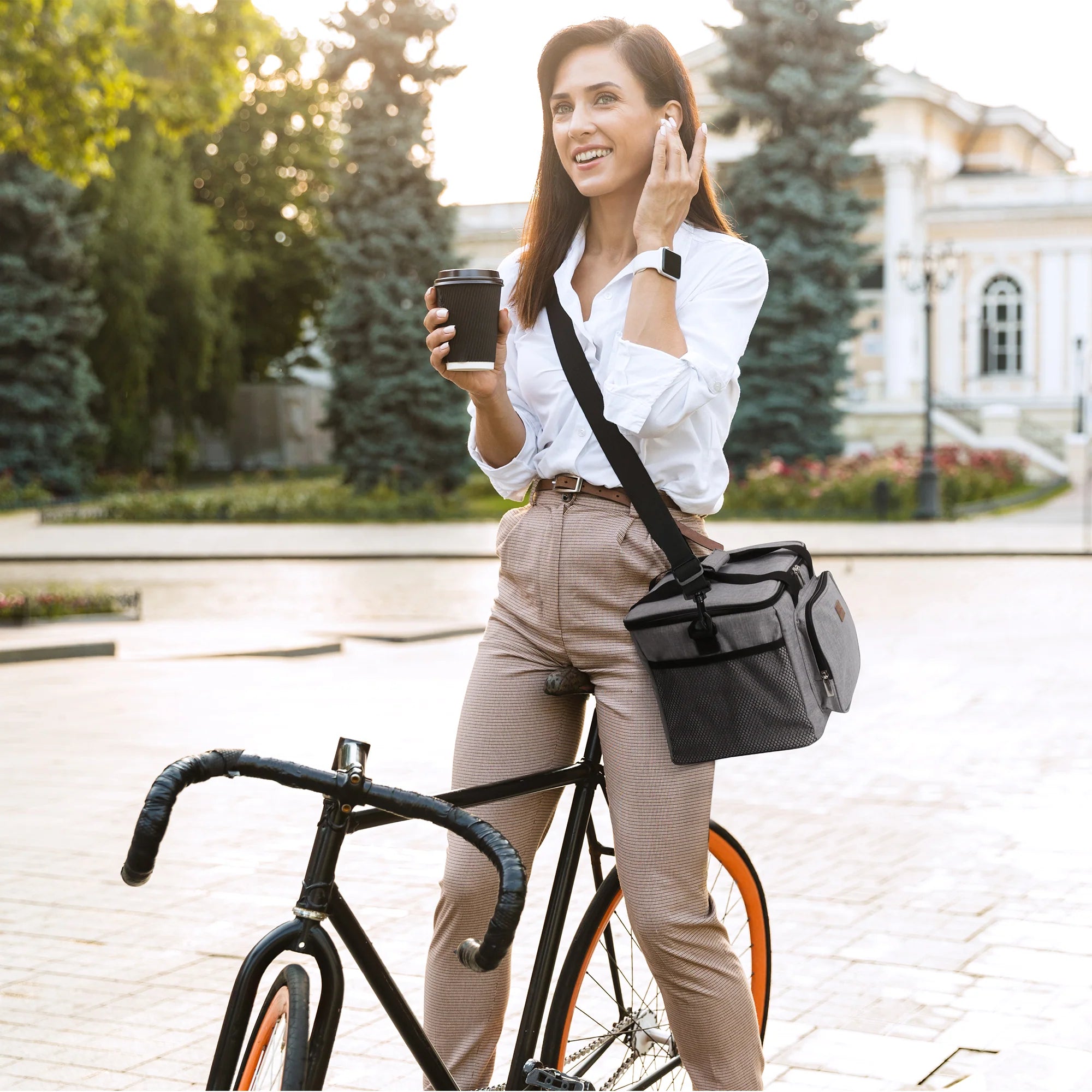 Packaway Koeltas 15L lichtgrijs - incl. 2 koelelementen, schouderband