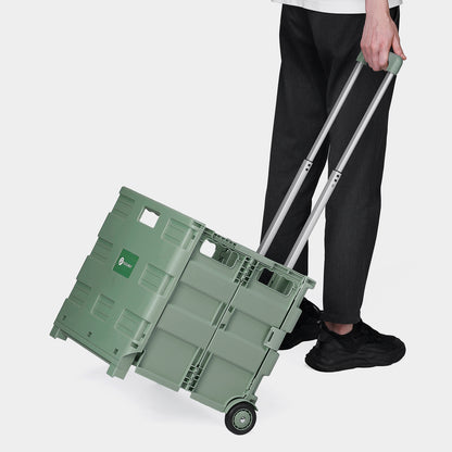 Packaway Boodschappentrolley krat XL 50L groen