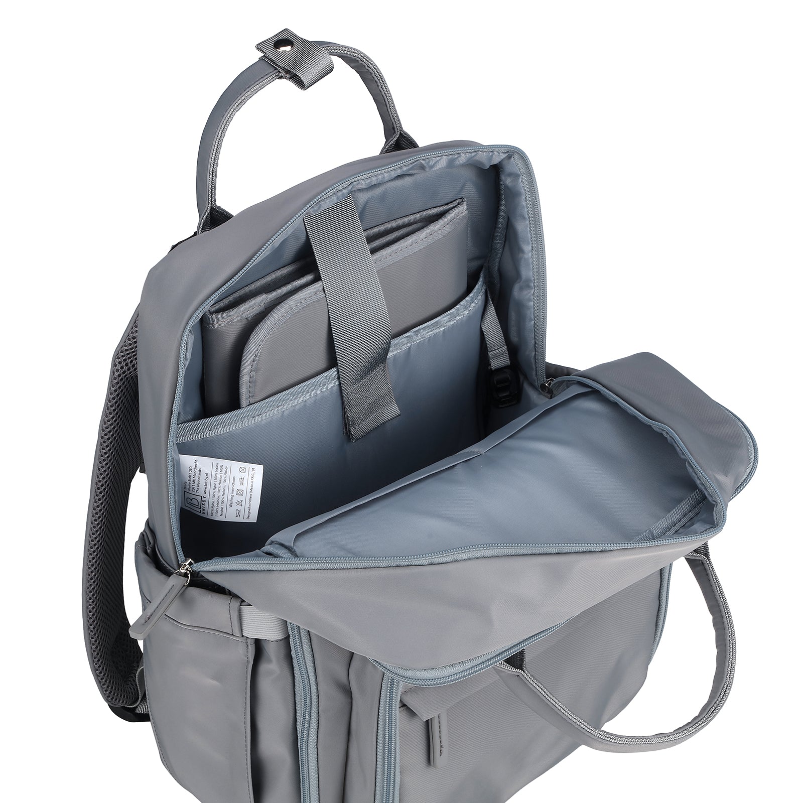 Brisby slijtvaste Luiertas – verzorgingstas – met buggymontage - Bluishgrey