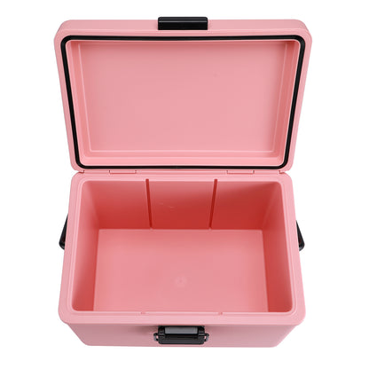 Koelbox 12L met handvat roze - dividers - snijplanken - tot maximaal 40 uur isolatie - incl. 2 koelelementen van 200ml