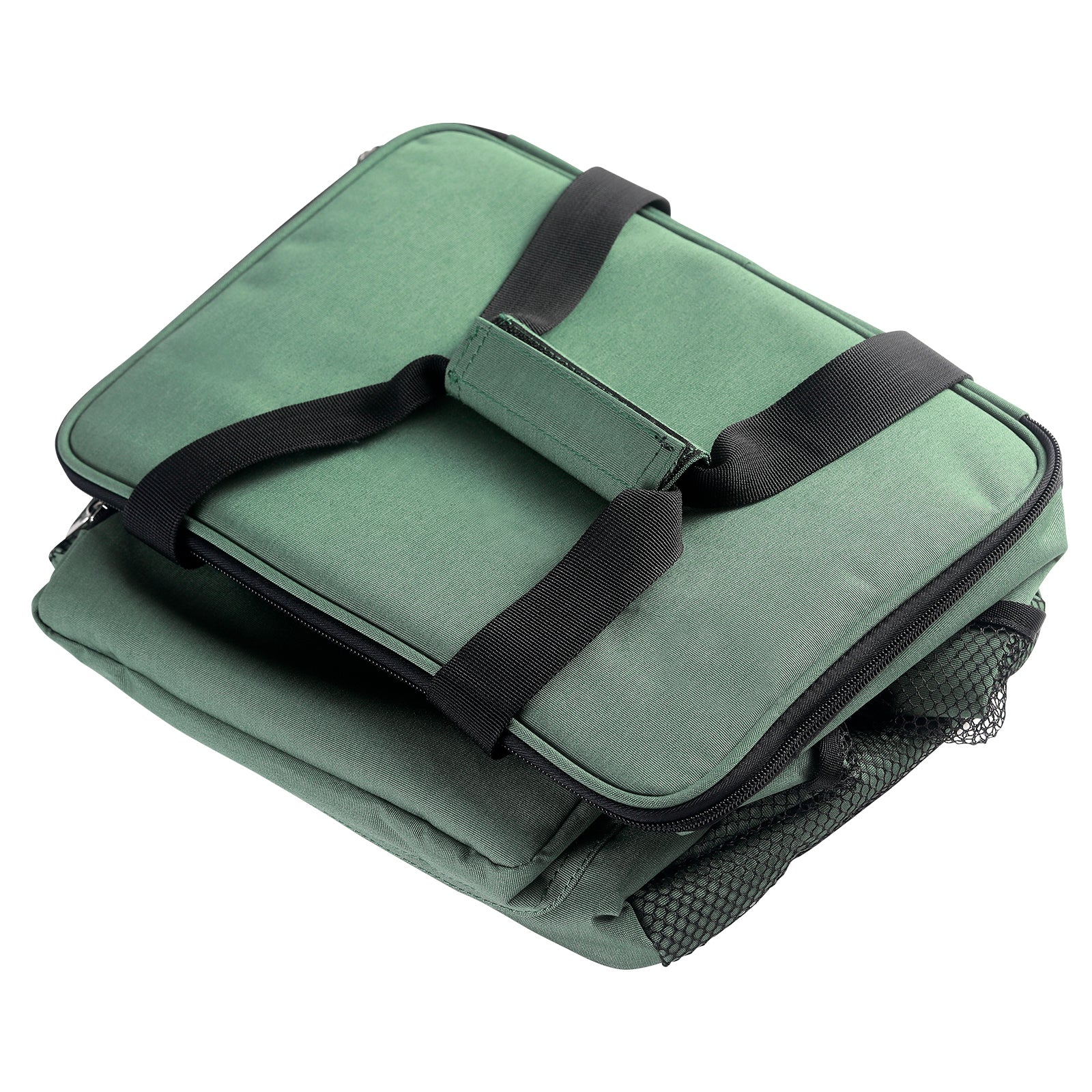 Koeltas 15L groen - lunchtas - 4-laags geïsoleerd - opvouwbaar - incl. 2 gratis koelelementen en draagband