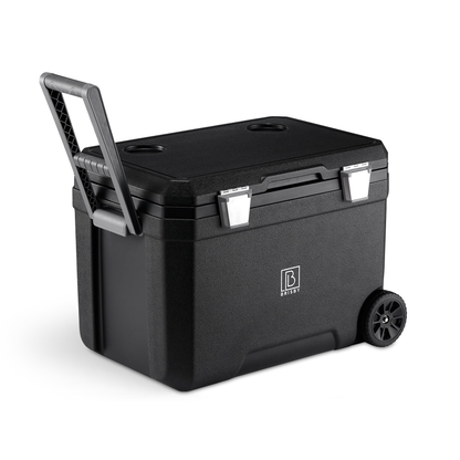 Cool box 45L black - 3 days insulation - 4 cooling elements - temperature-safe closure