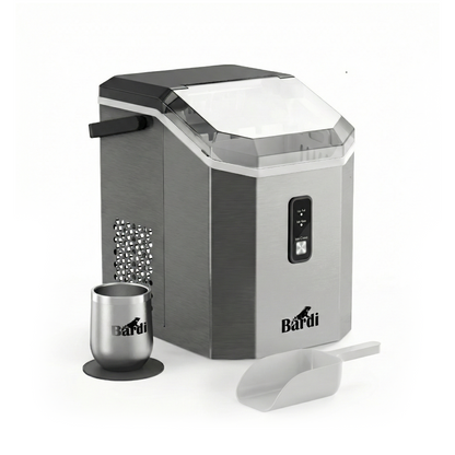 Bardi Nugget IJsblokjesmachine Square 1,1L RVS - 15 kg/24 uur - incl. thermosbeker