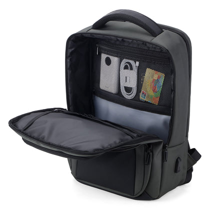 Brisby Rugzak Pro 1 – Laptoprugzak tot 15,7 inch voor Werk, School en Reizen – Waterafstotend – Met Tabletvak, Antidiefstalvak en Trolleysleeve - Groen