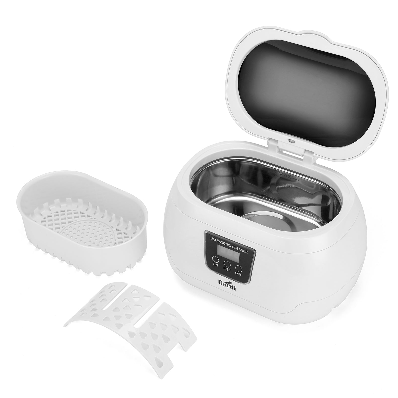 Bardi Ultrasoon reiniger 600ml - Incl. mandje en rek - model 1