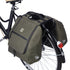 Brisby Dubbele Fietstas 28 Liter – Koeltas en Lunchtas – 4-laags Geïsoleerd – Voor Gewone en Elektrische Fiets – Waterafstotend met Waterdichte Ritsen – Misty Green