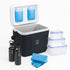 Brisby Koelbox 22L zwart + 3-delige vershoudbakjes + 2 thermosflessen 0,5L set