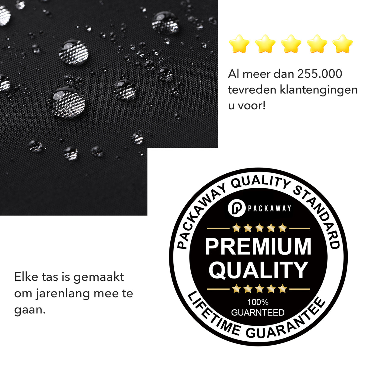 Packaway Koeltas 30L - Lunchtas - Inclusief 4 Koelelementen - Dubbel Compartiment - 4-Laags Geïsoleerd - Waterafstotend - Signature Black