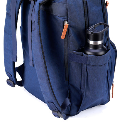 Original slijtvaste luiertas blauw - Verzorgingstas - incl. buggymontage en verschoningsmat