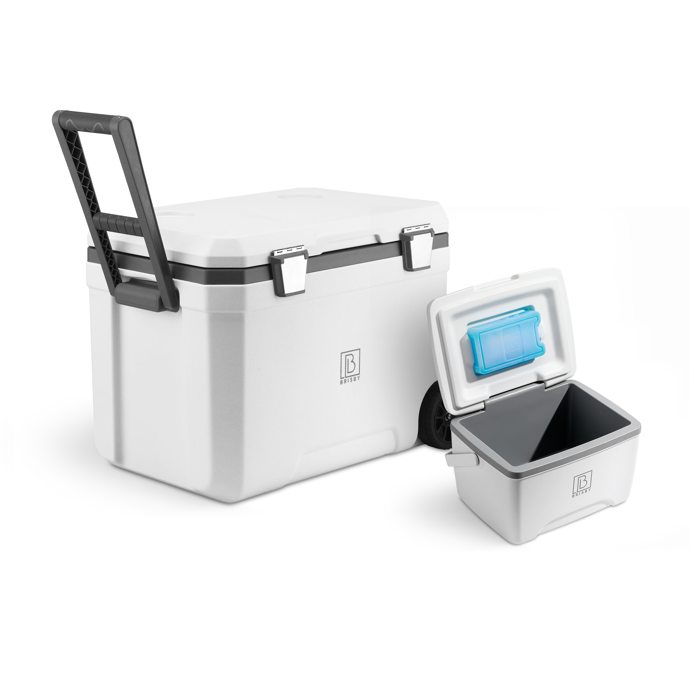 Cool box 45L white - 3 days insulation - 4 cooling elements - temperature-safe closure