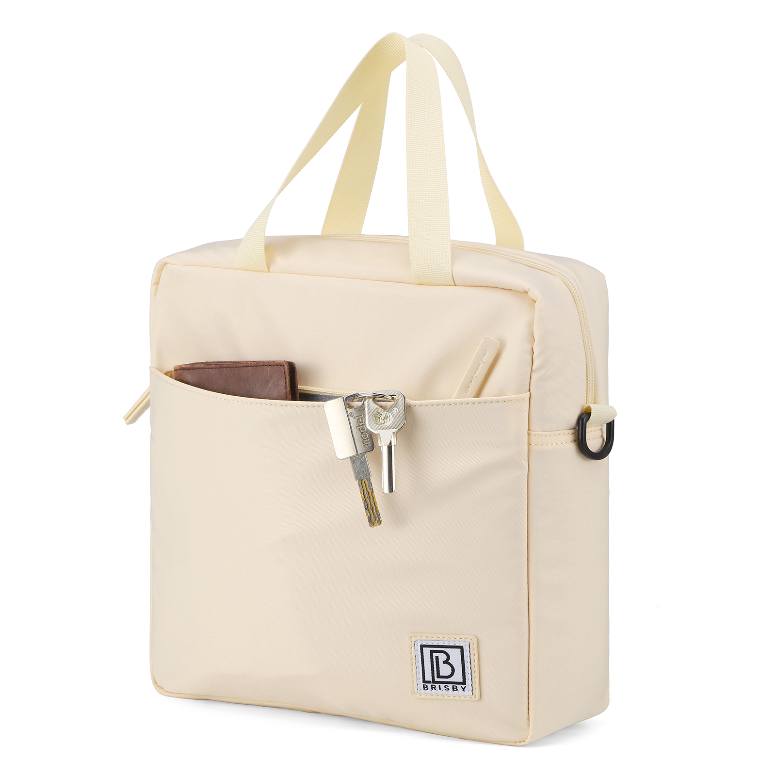 Brisby Koeltas 7L smooth crème - incl. 2 koelelementen, schouderband