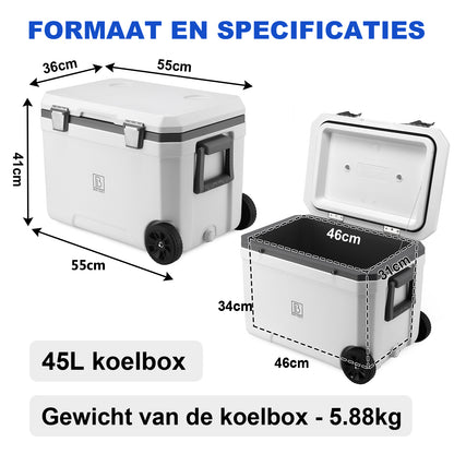 Brisby Koelbox 45L wit - incl. 4 koelelementen