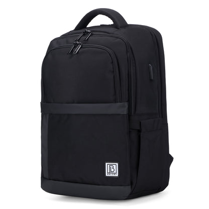 Brisby Rugzak Pro 2 – Laptoprugzak tot 15,7 inch voor Werk, School en Reizen – Waterafstotend – Met Tabletvak, Antidiefstalvak en Trolleysleeve – Zwart