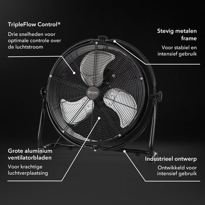 Dryconic ventilator 500 mm, 3 standen