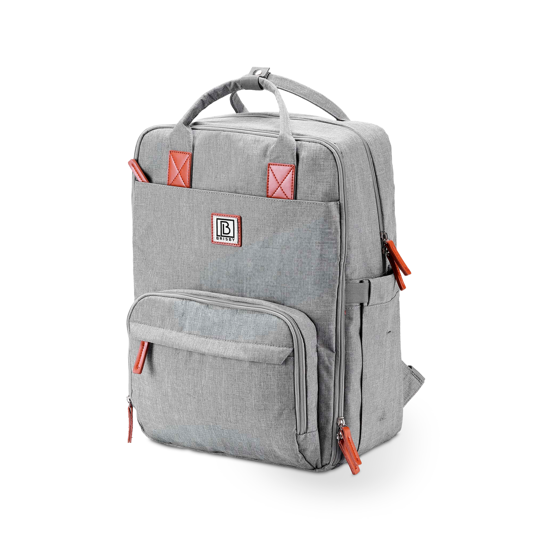 Brisby Rugtas unisex LTO lichtgrijs - waterafstotend - laptopvak - handbagage