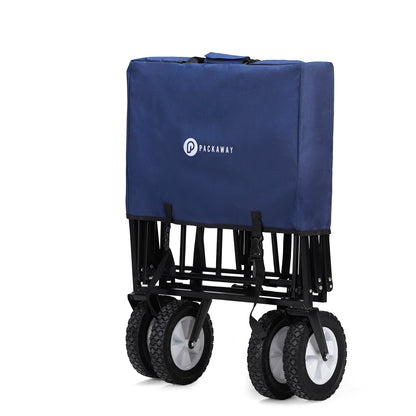 Packaway Bolderkar 70kg donkerblauw - opvouwbaar - wasbaar