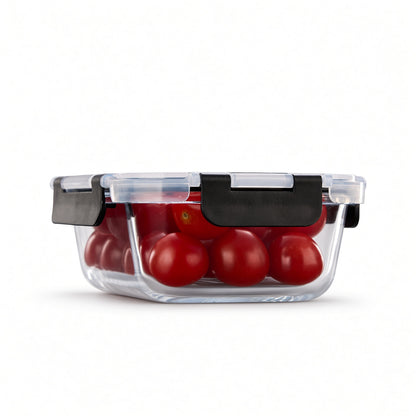 Bardi 12-Delige Glazen Vershoudbakjes – Meal Prep Bakjes Glas met Deksel – BPA & PFAS Vrij – Luchtdicht – Incl. 40 Bardi Prep & Store Labels + 10 Wondersponzen – 6,79L