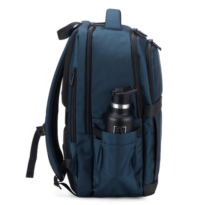 Brisby Rugzak Pro 2 – Laptoprugzak tot 15,7 inch voor Werk, School en Reizen – Waterafstotend – Met Tabletvak, Antidiefstalvak en Trolleysleeve – Blauw