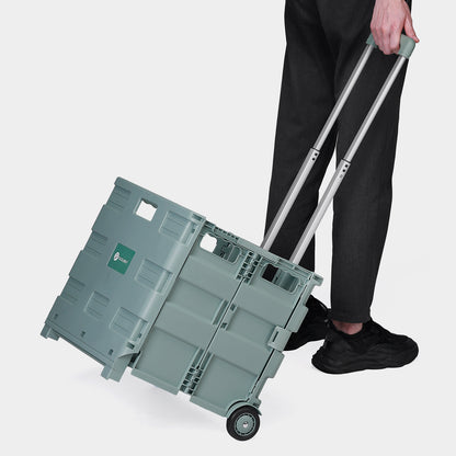 Packaway Boodschappentrolley krat XL 50L groen - incl. deksel