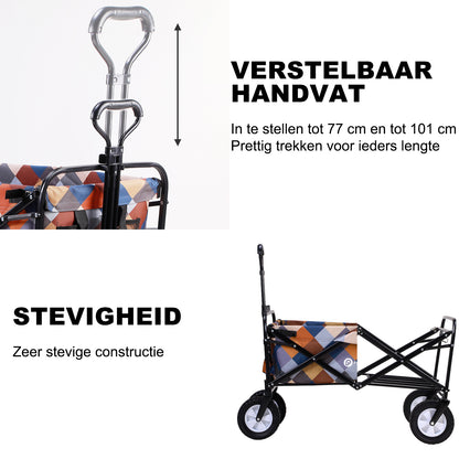 Packaway Bolderkar 70kg blok - opvouwbaar - wasbaar polyester