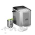 Bardi 1.3L Deluxe IJsblokjesmachine Square – IJsblokmaker Inclusief Luxe Thermosbeker en IJsschep – 9 Blokjes in 8 Minuten – GUNMETAL RVS