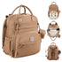 Brisby Premium Luiertas – Uitgebreide en Functionele Verzorgingstas – met buggymontage – Anti Diefstal Vakken - Reistrolley Sleeve - Inclusief verschoonmatje t.w.v.15,99 euro en speenhouder - Levenslange Garantie - True Terracotta