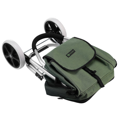 Packaway Shopping trolley with cool compartment - 45L - shopping trolley - hand truck function - GREEN
