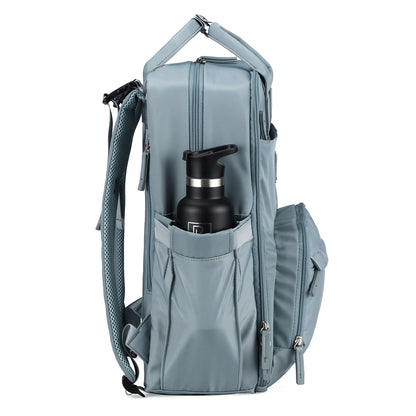 Brisby slijtvaste Luiertas – verzorgingstas – met buggymontage - Mist Blue
