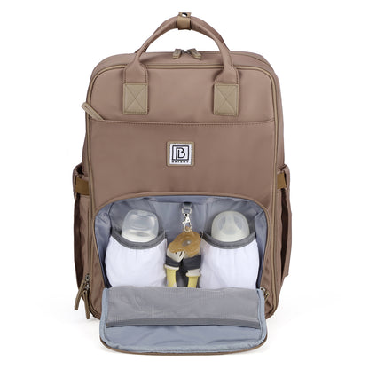 Brisby slijtvaste Luiertas – verzorgingstas – met buggymontage - Rose Gold