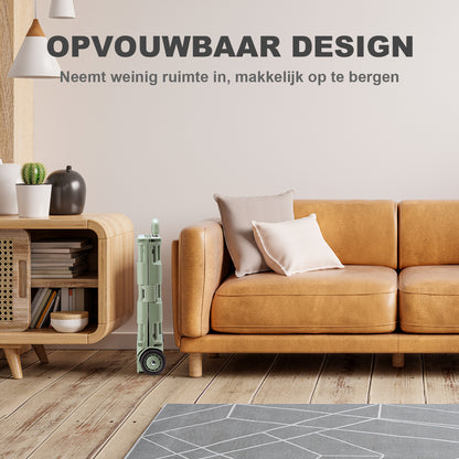 Packaway Boodschappentrolley krat XL 50L groen